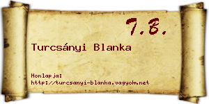Turcsányi Blanka névjegykártya